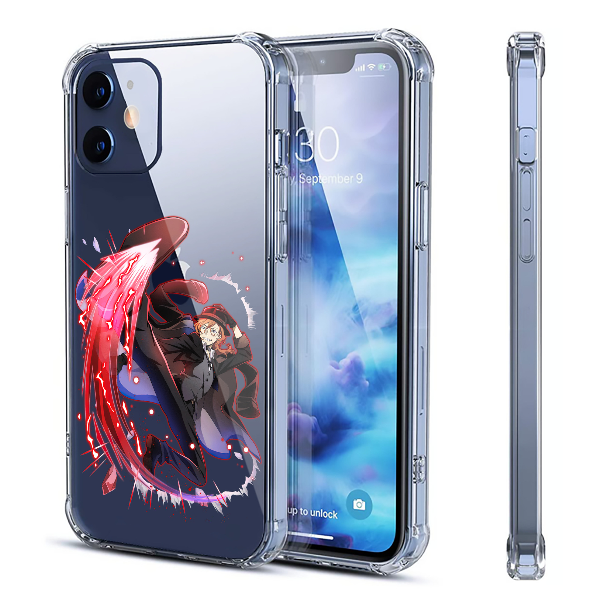 （画像用） 文豪ストレイドッグス Bungo Stray Dogs 【iPhone 12シリーズ対応】透明スマホケース（クリアソフトケース）